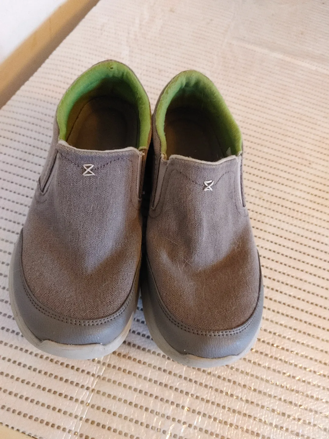 Crocs Grey Slip-on Canvas Sneakers thumbnail