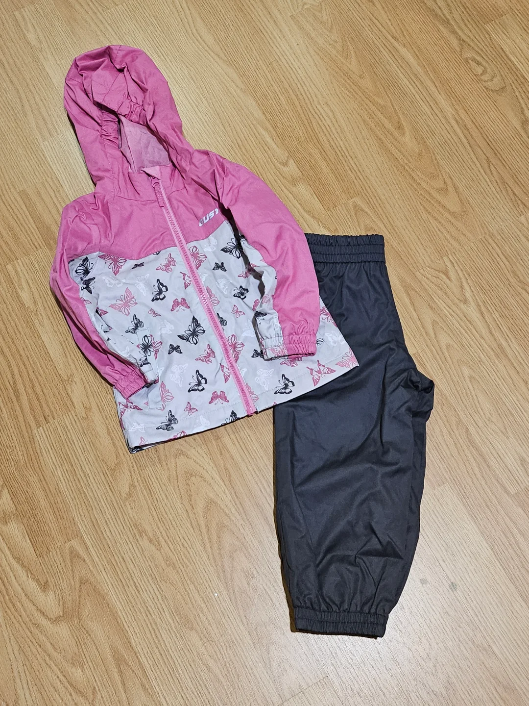 Kids' Butterfly Print Rain Suit thumbnail