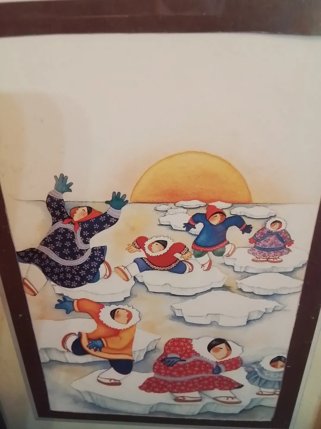 Barbara Lavallee 1996 "Arctic Hopscotch" Signed Framed Print image indicator(2)