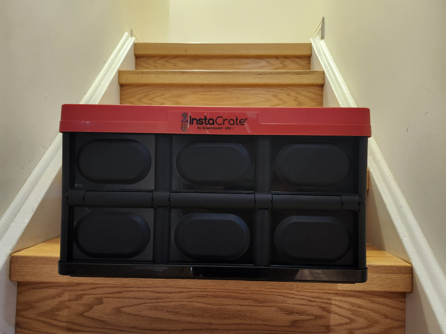 2 InstaCrate Collapsible Storage Crate - Red