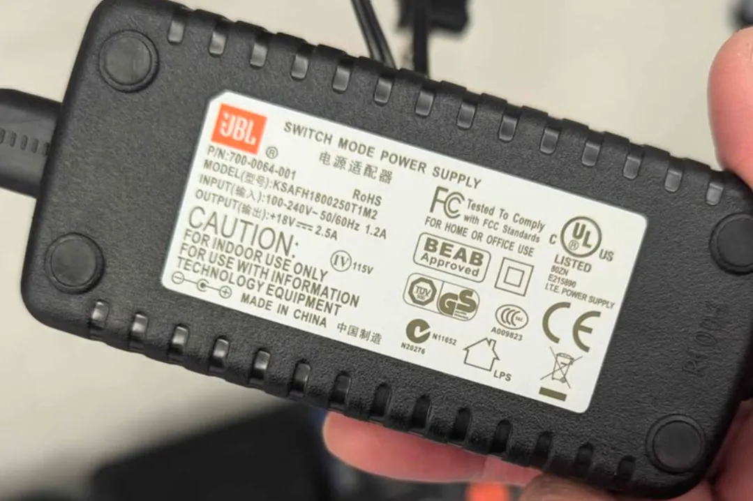 JBL Audio Speaker Power Supply AC Adapter thumbnail
