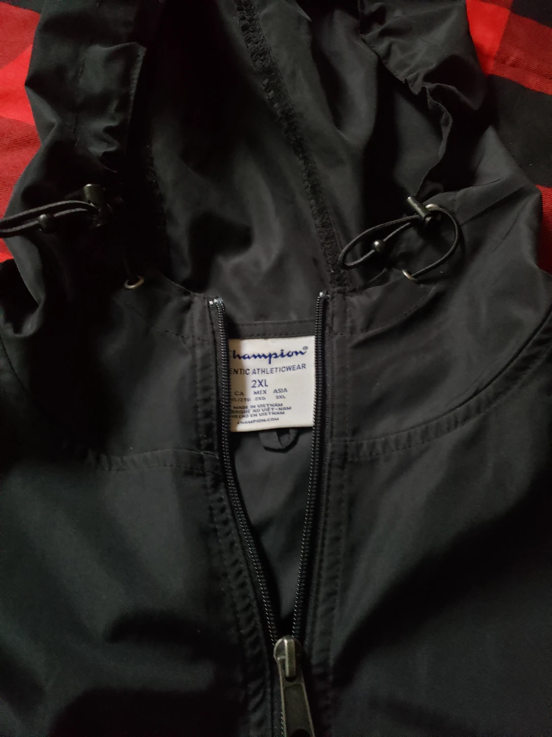 Champion Black Windbreaker Jacket