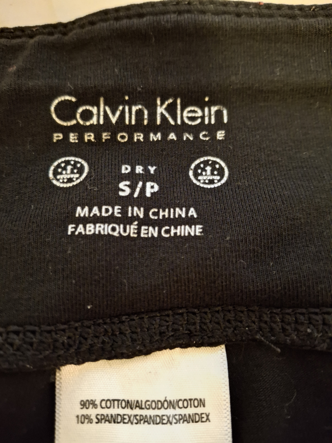 Calvin Klein Performance Black Leggings - Size Small