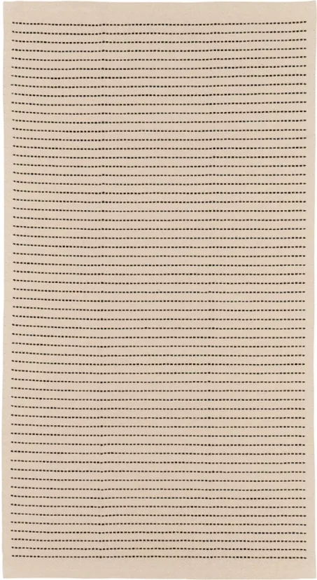 IKEA beige and black striped rug thumbnail