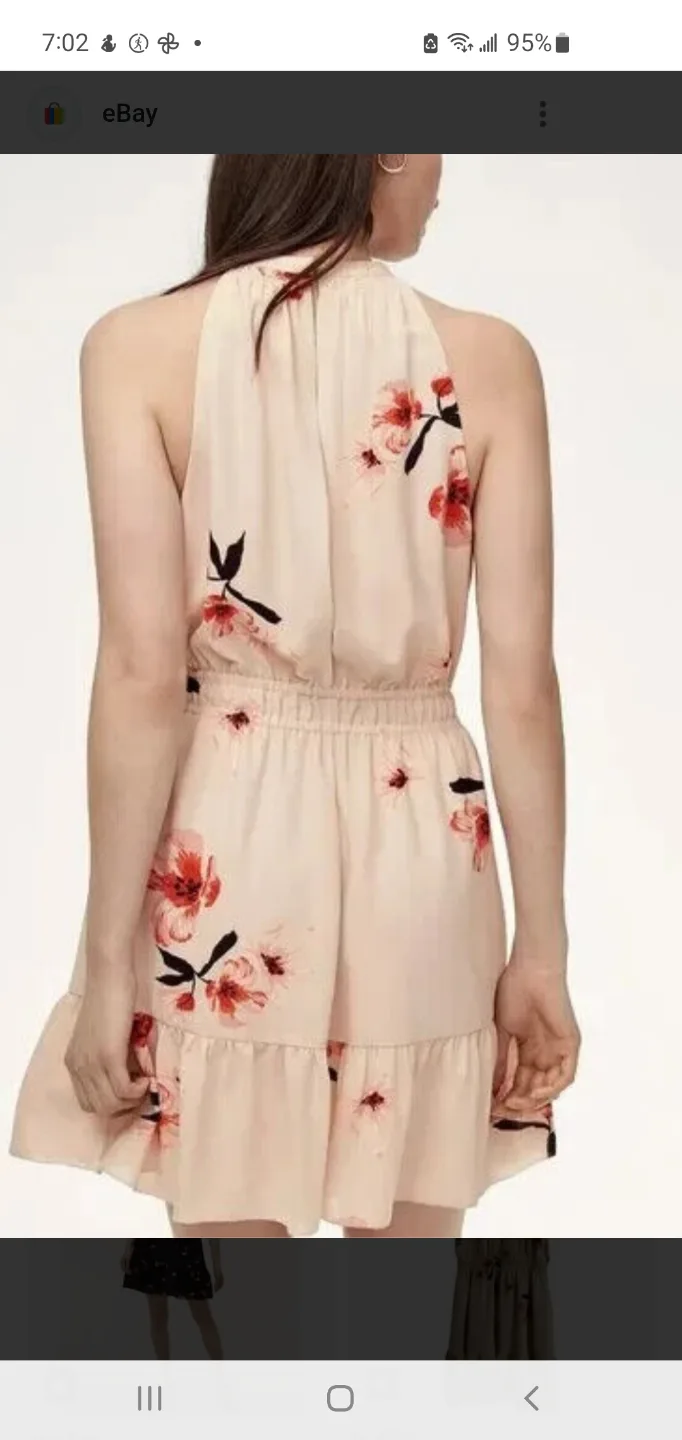 Wilfred  Size M Floral Mini Dress image indicator(6)