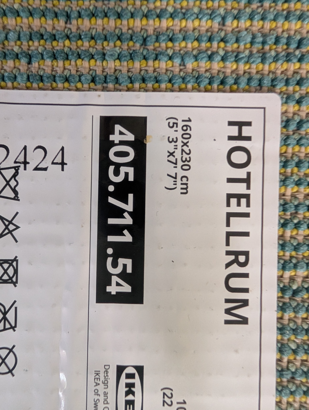 IKEA HOTELRUM Rug - Yellow and Teal Ombre - photo 4