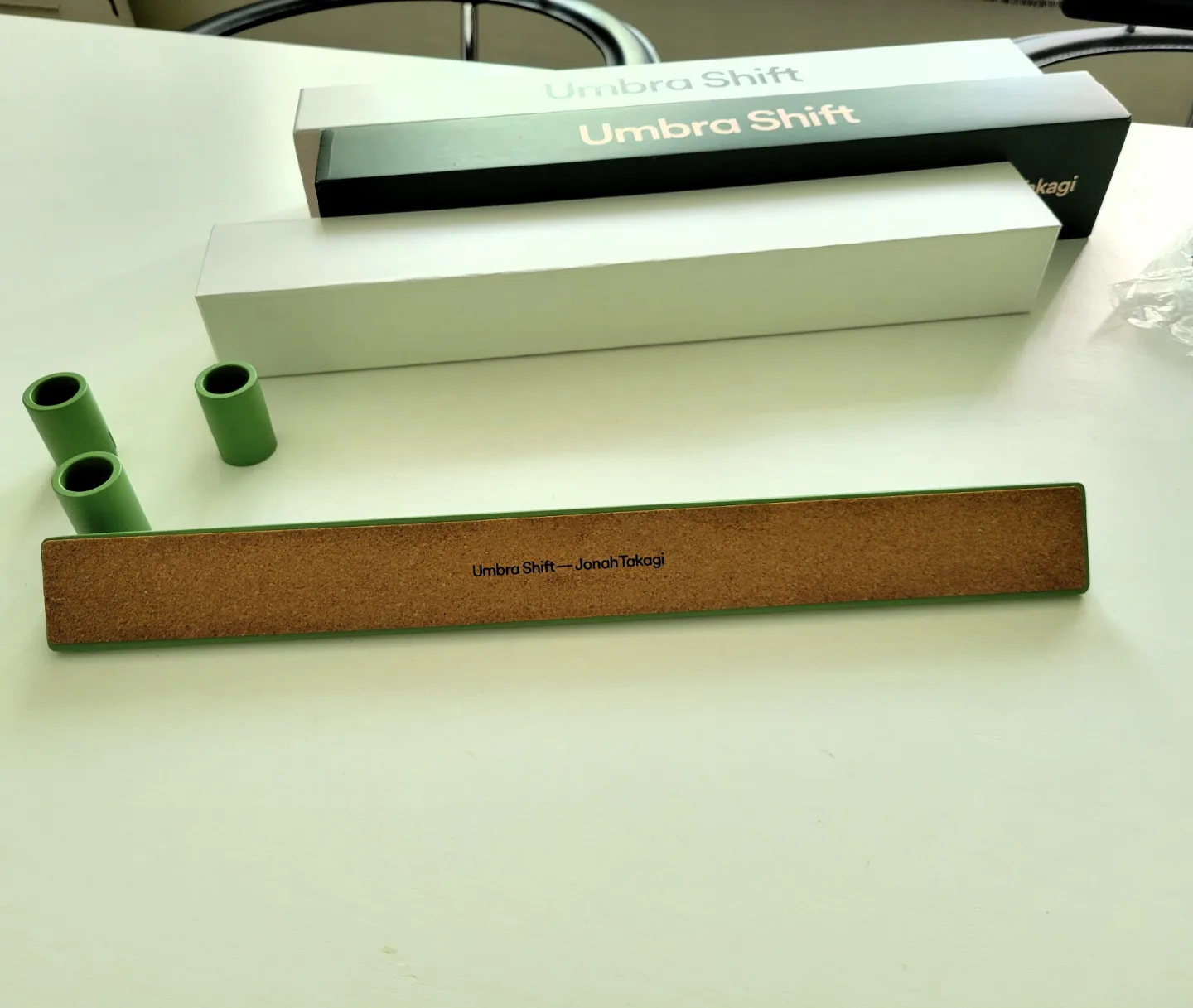 Umbra Shift Rail Candelabra Teal Green Candlestick Holder image indicator(9)