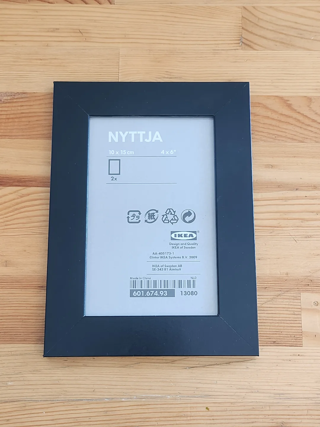 IKEA NYTTJA Black Picture Frame 4x6" thumbnail