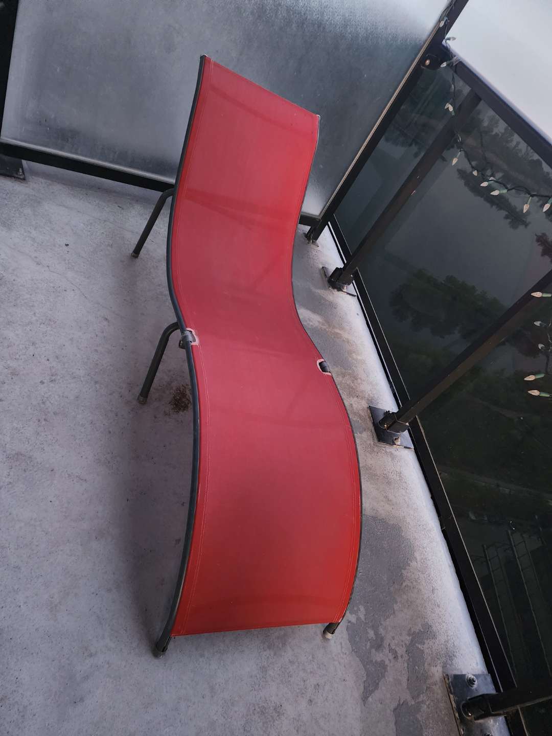 Red Sling Lounge Chair - photo 3