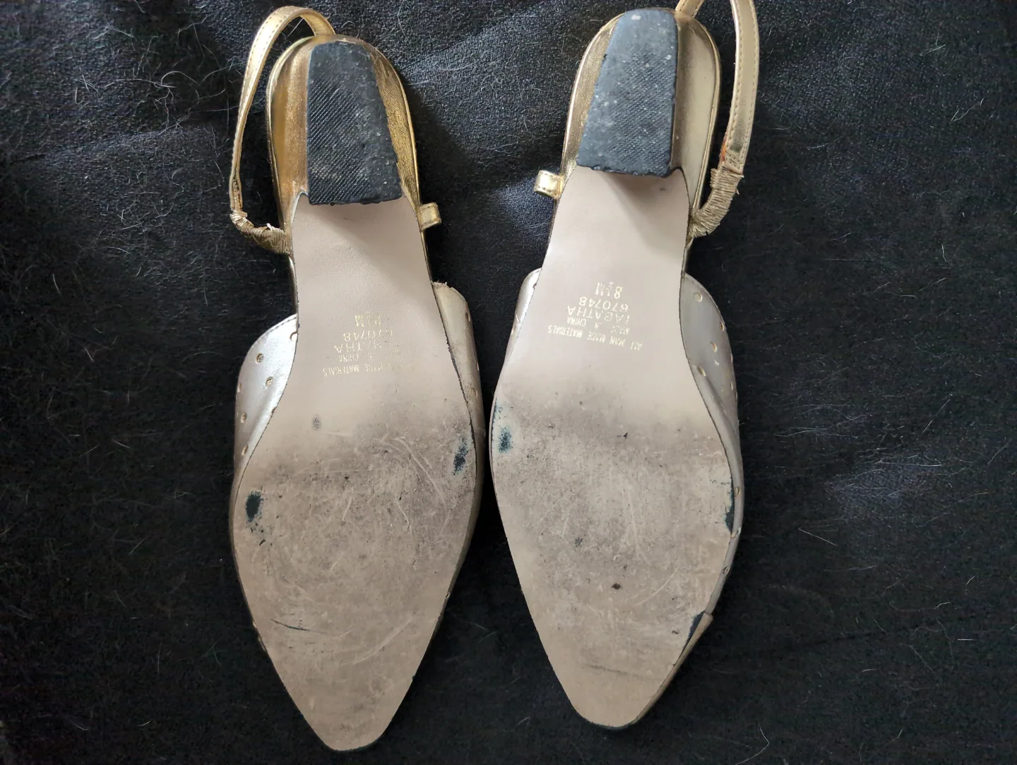 Vintage Jubilee Gold Slingback Heels image indicator(3)