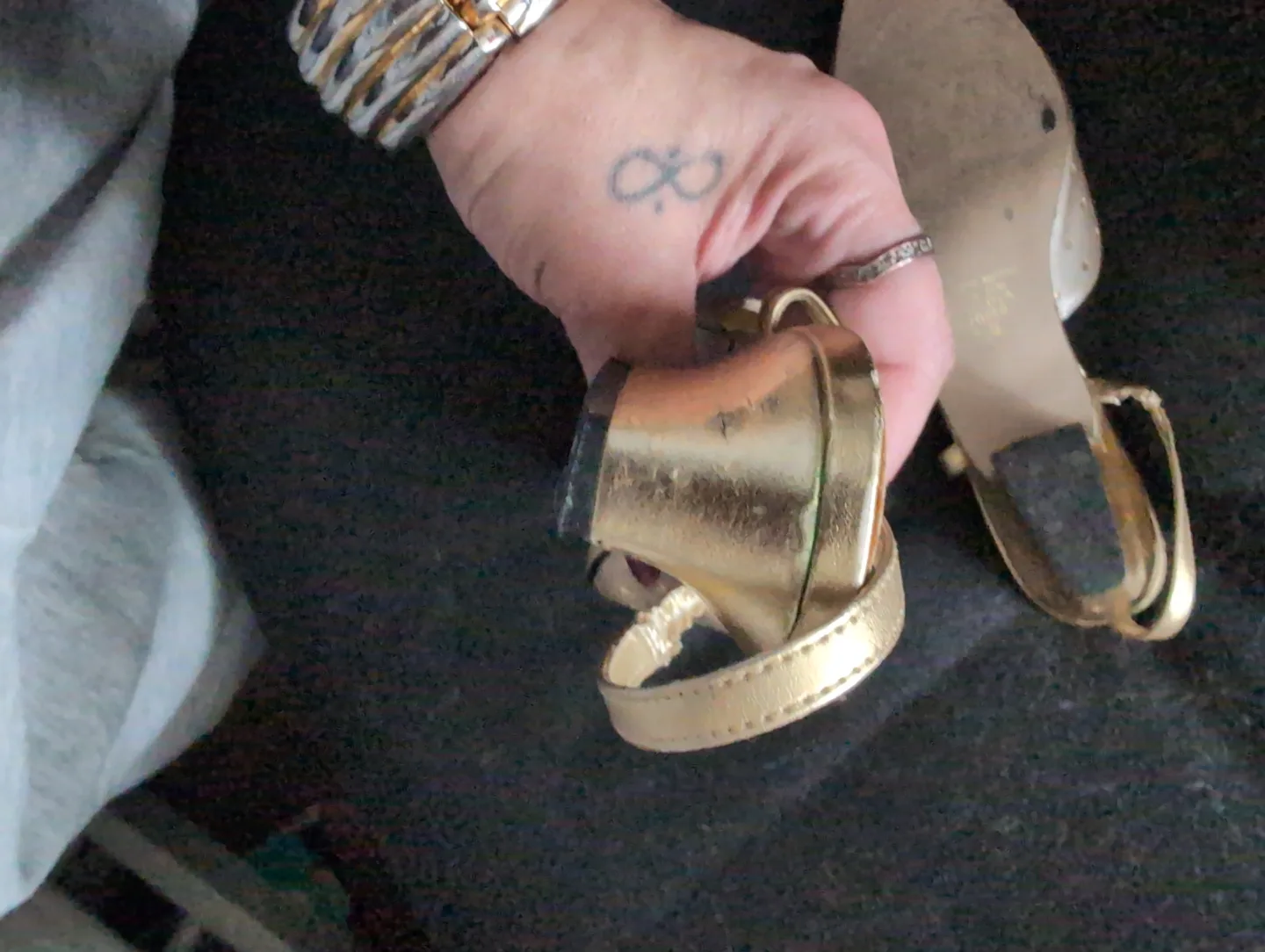 Vintage Jubilee Gold Slingback Heels image indicator(4)