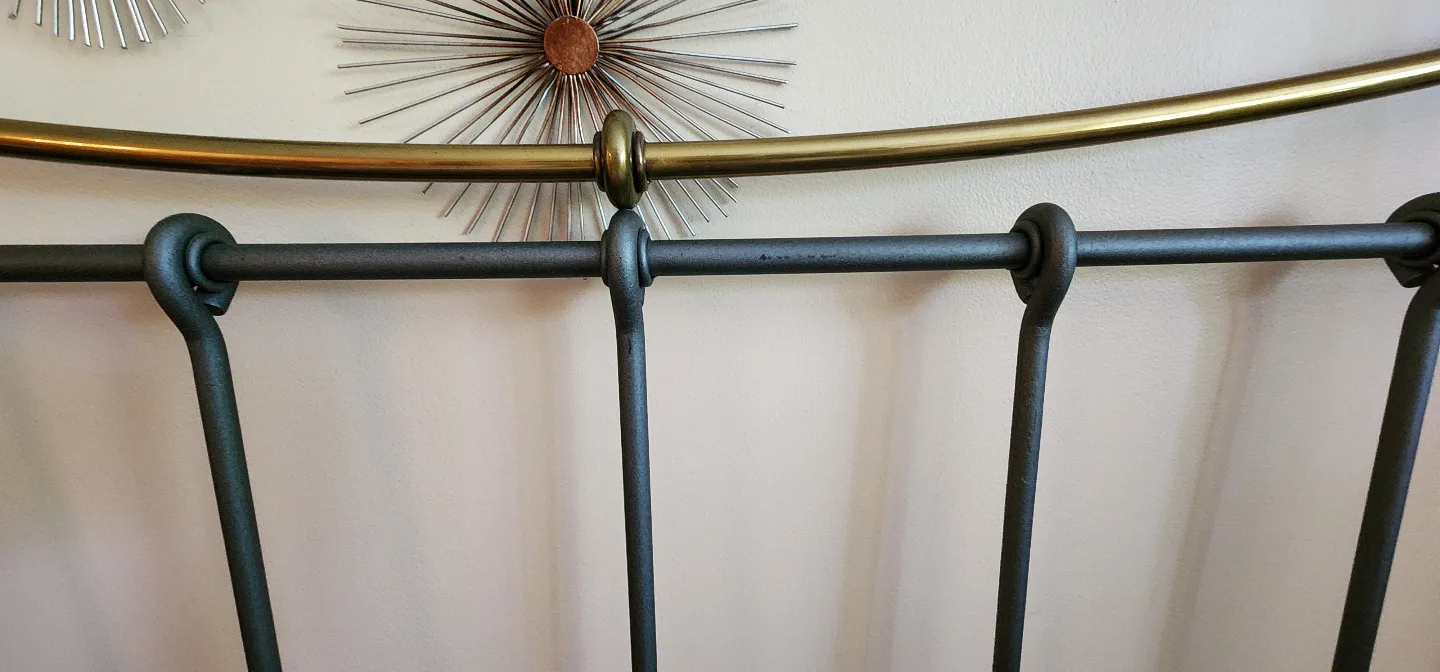 ❤️ Queen Wrought Iron Headboard & Footboard image indicator(3)