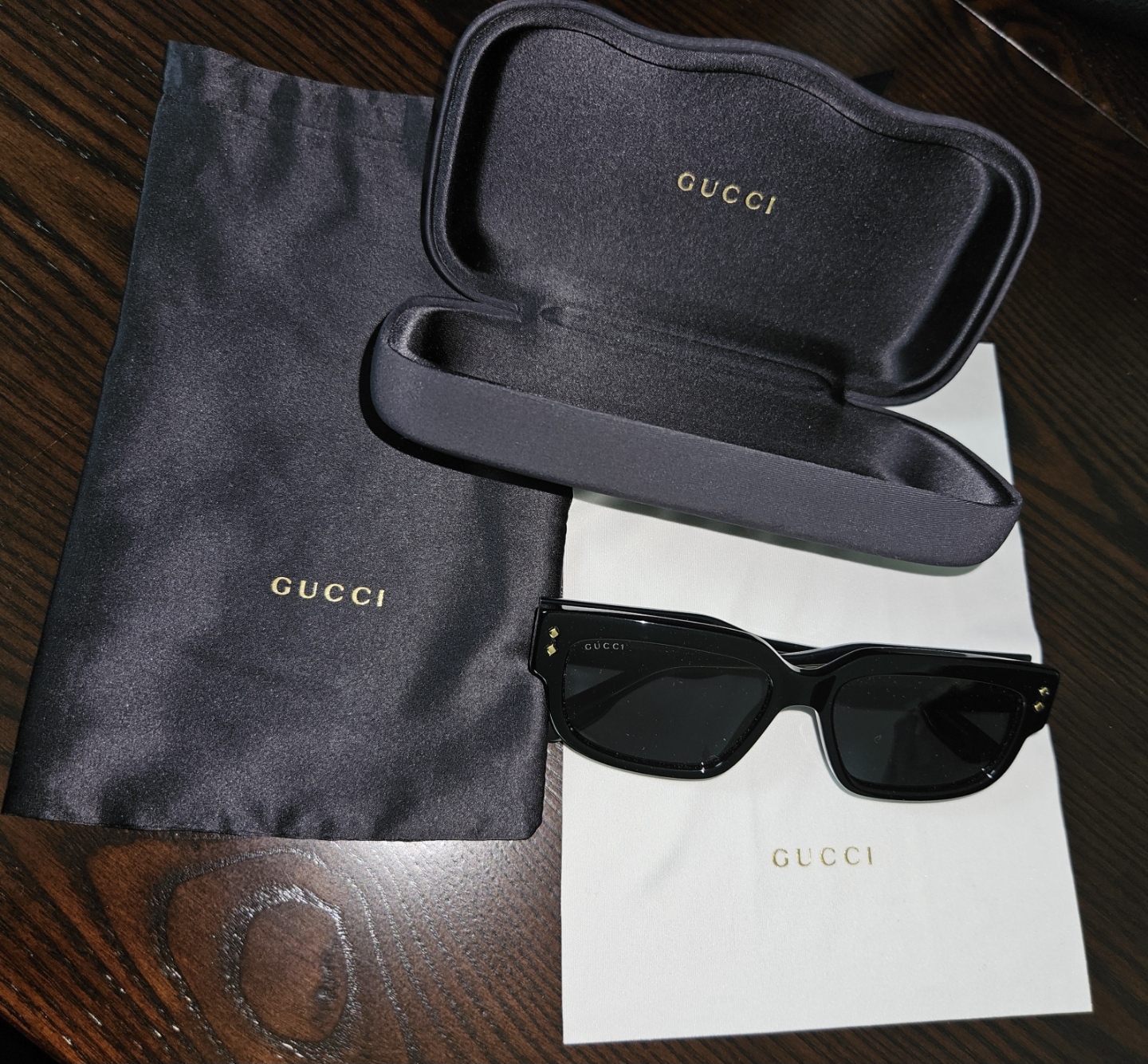 Gucci Sunglasses with Case and Pouch