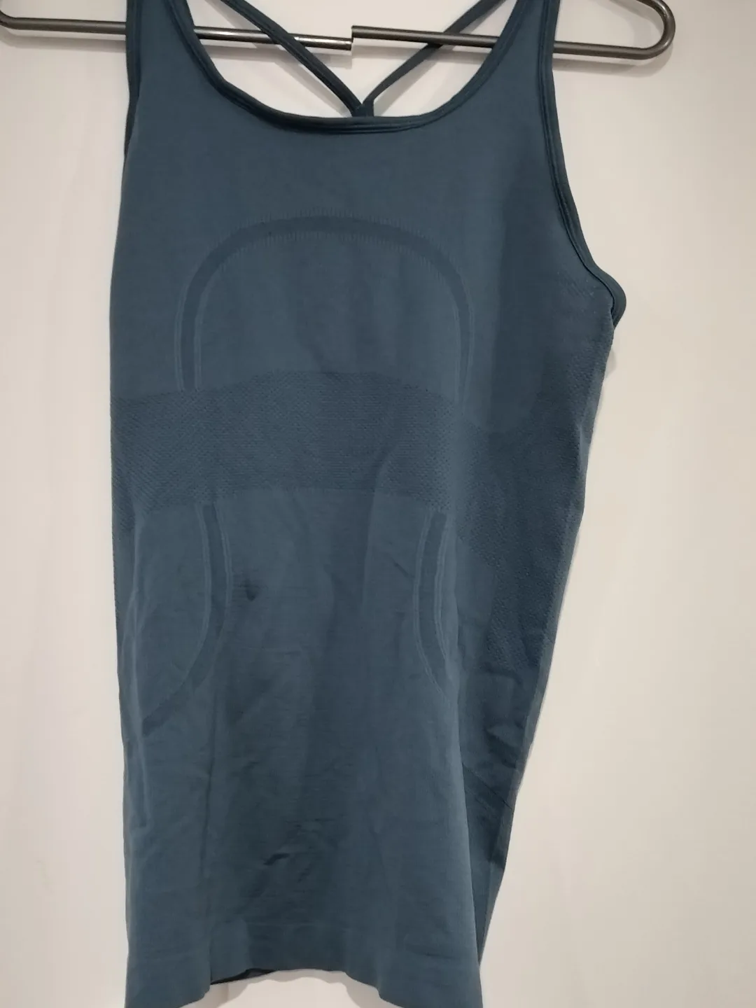 Lululemon Deep Teal Cross-Back Tank Top thumbnail