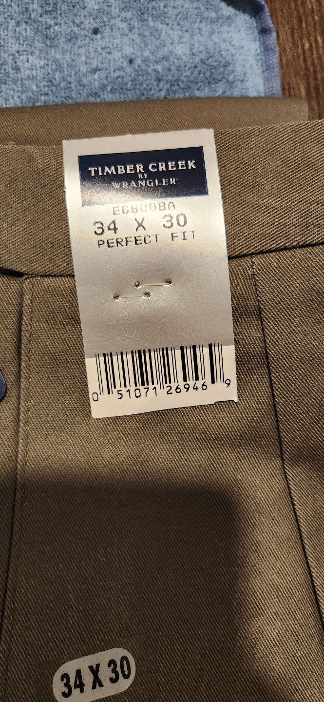 Men's Wrangler Timber Creek Pleated Dress Pants - Size 34x30 - photo 2