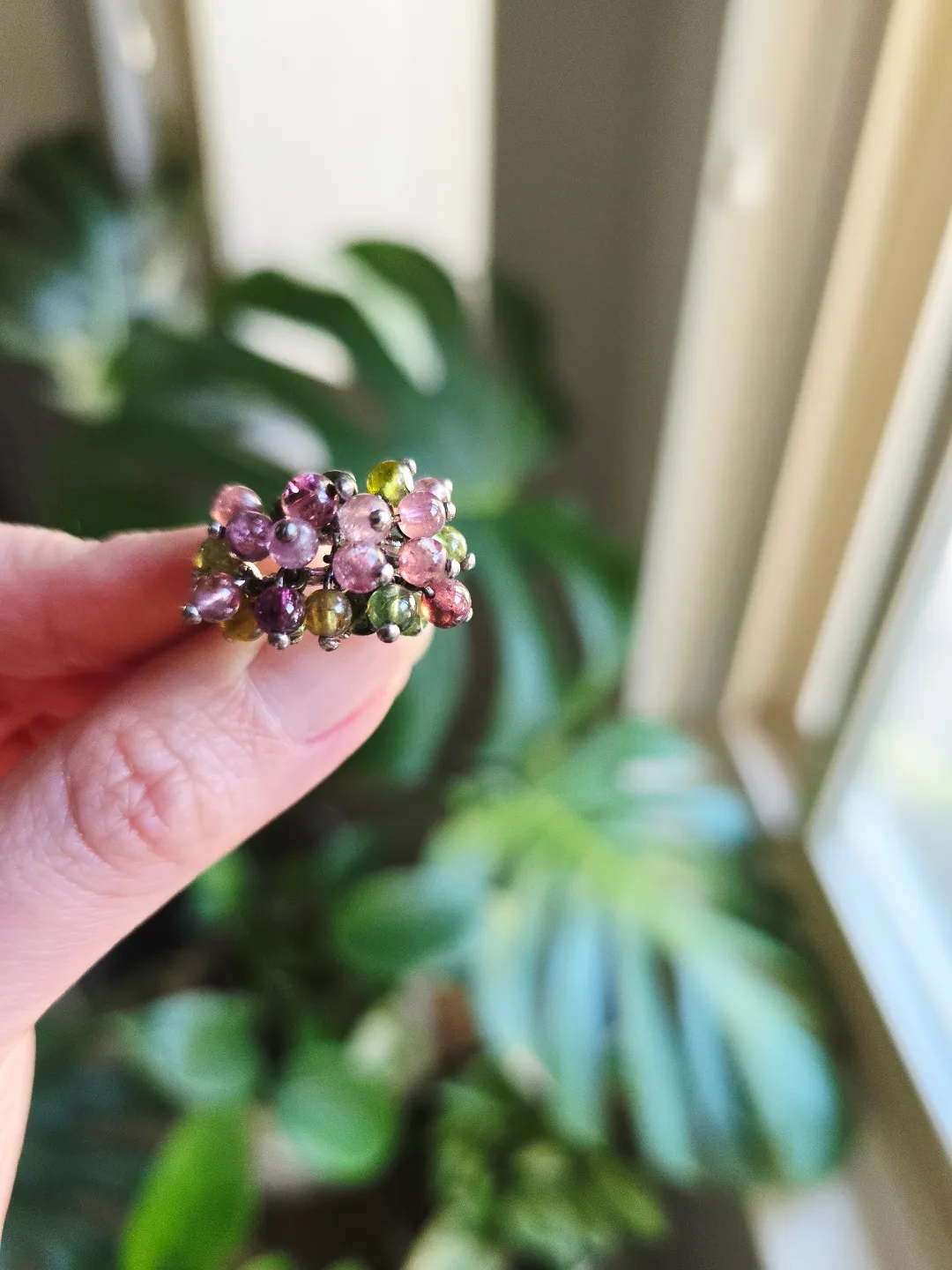 New Tourmaline natural 925stamp sterling silver ring thumbnail