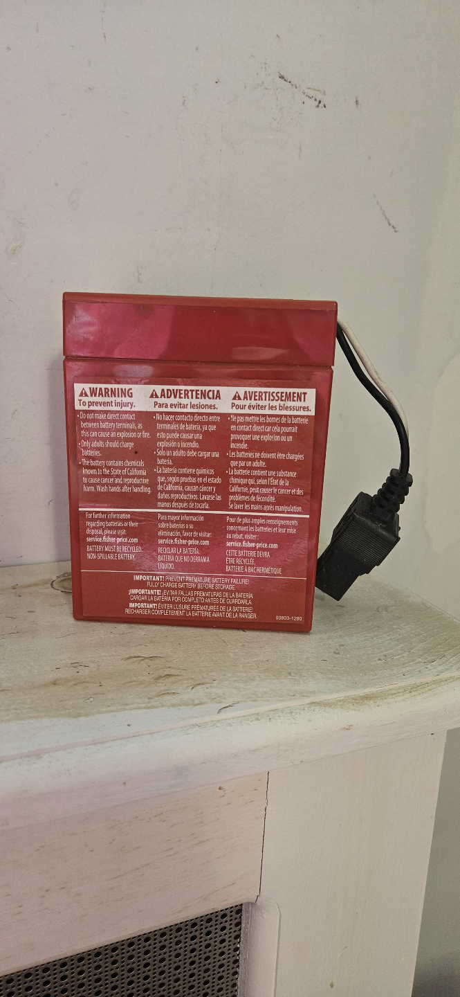 Fisher-Price Power Wheels Replacement Battery - photo 2