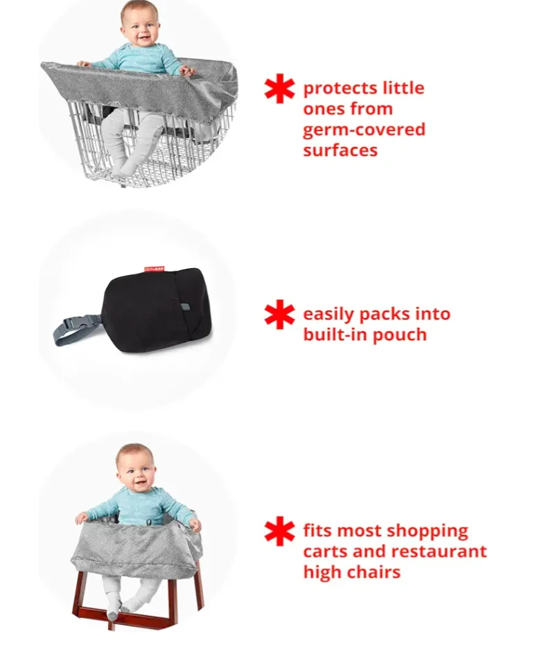 Skip Hop Shopping Cart & High Chair Cover - Swirl Dot image indicator(2)