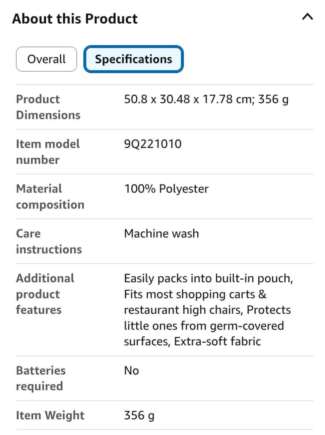 Skip Hop Shopping Cart & High Chair Cover - Swirl Dot image indicator(5)