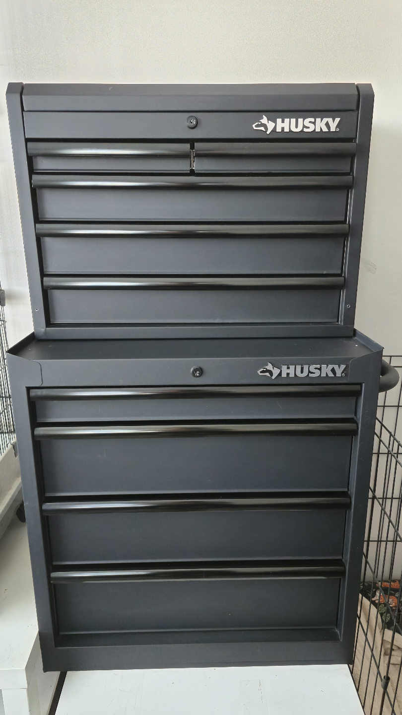 Husky 27" W x 47" H 9 Drawer Tool Storage Cabinet Set - photo 2