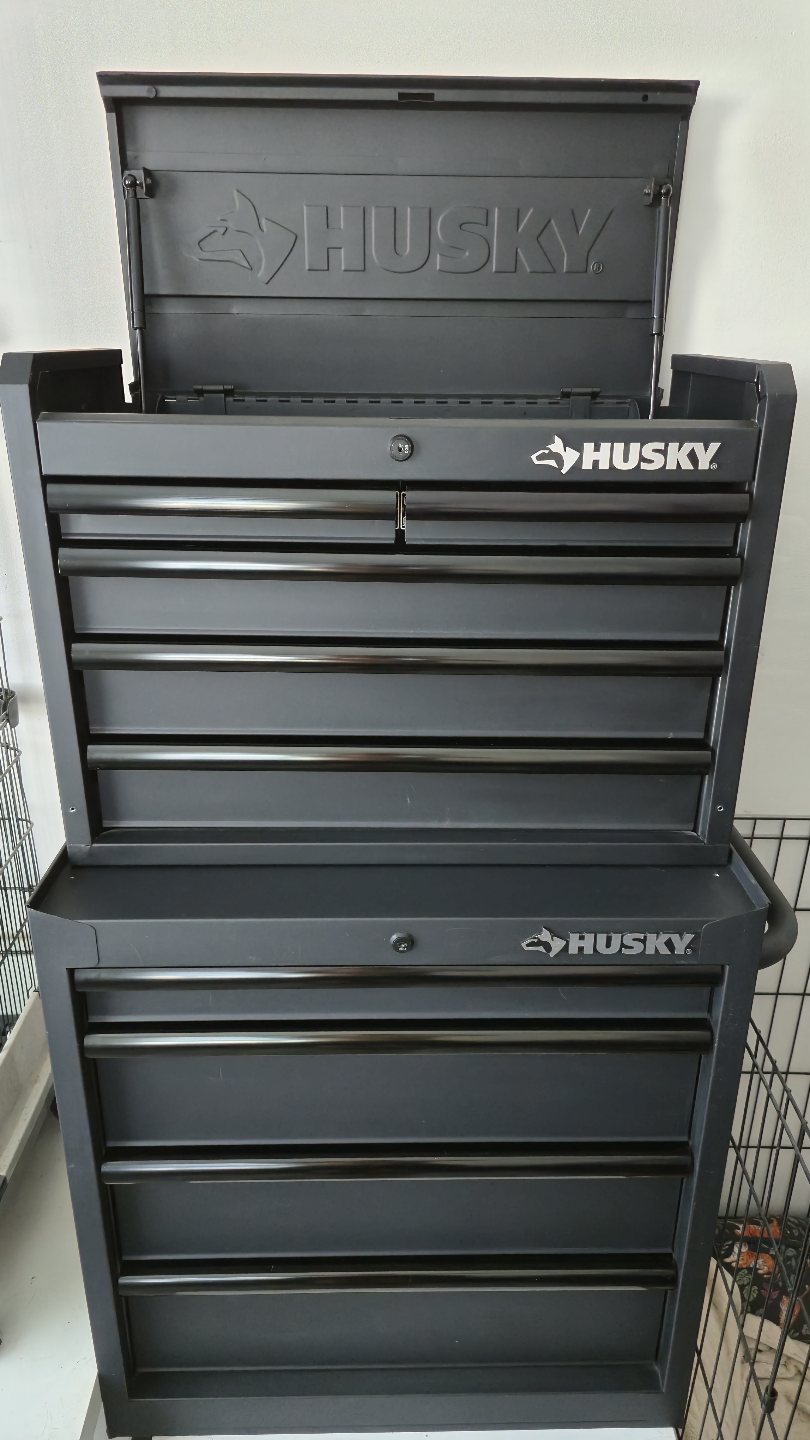 Husky 27" W x 47" H 9 Drawer Tool Storage Cabinet Set