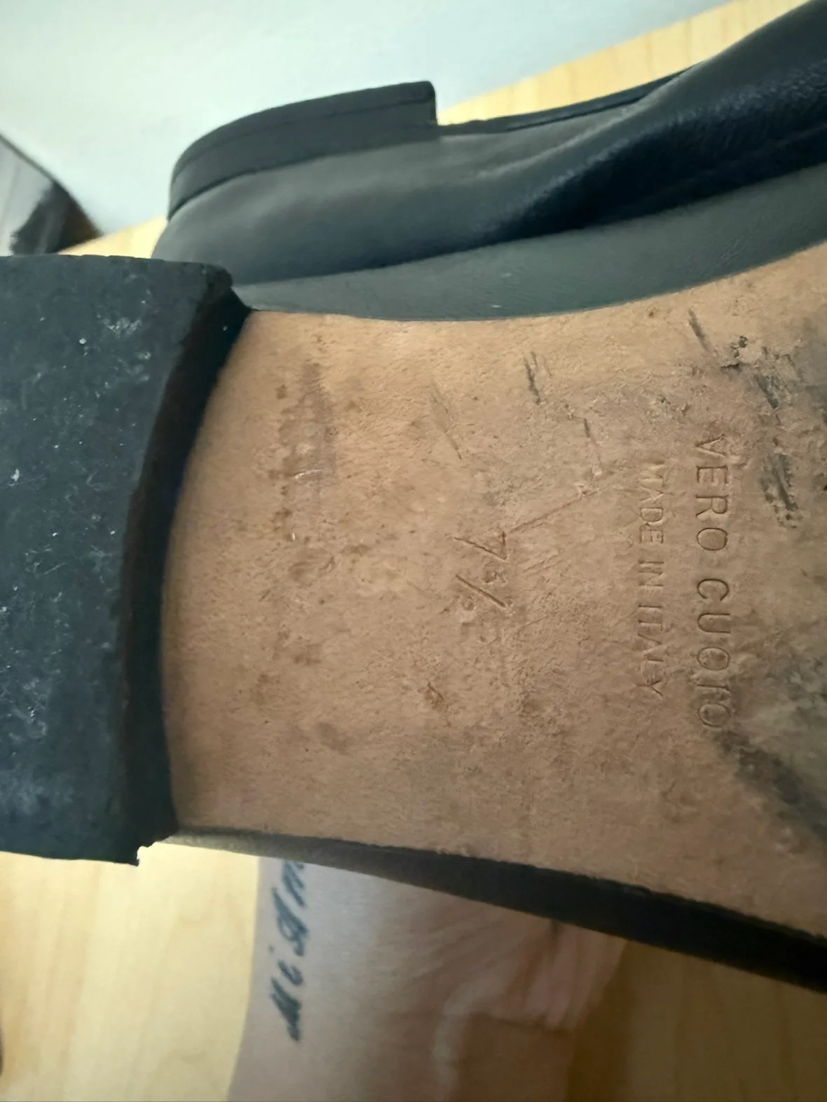 Vero Cuoio Black Leather Ballerina Flats image indicator(3)