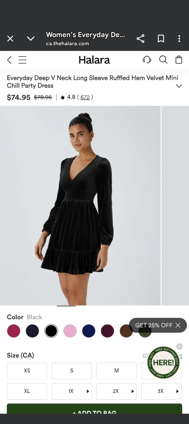 Halara Women's Velvet Mini Dress size XS image indicator(4)