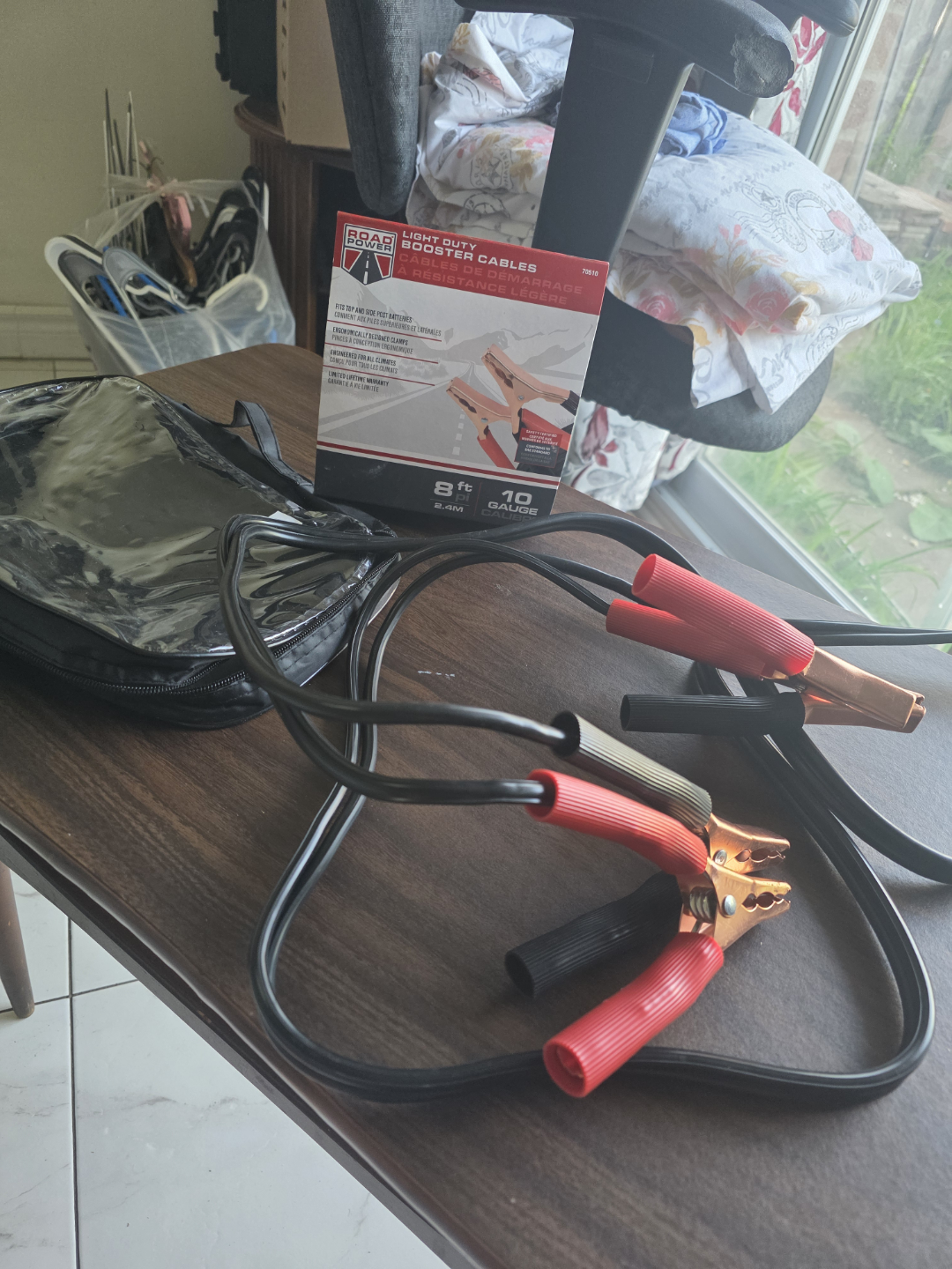 Road Power 8ft 10 Gauge Booster Cables