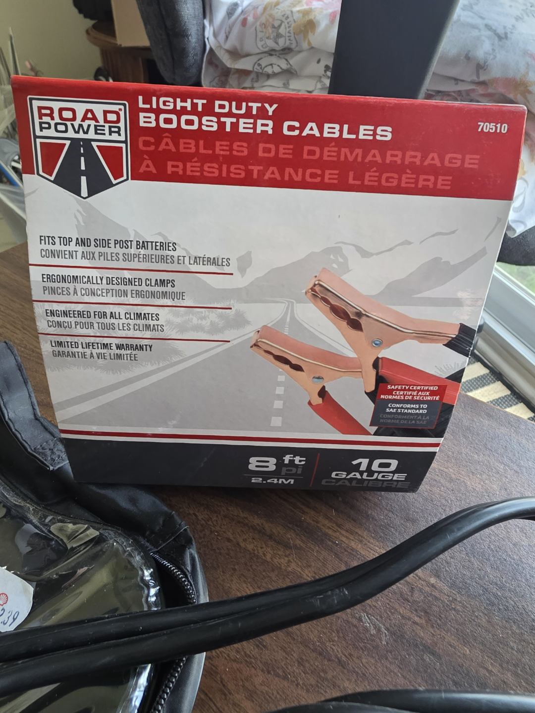 Road Power 8ft 10 Gauge Booster Cables - photo 2