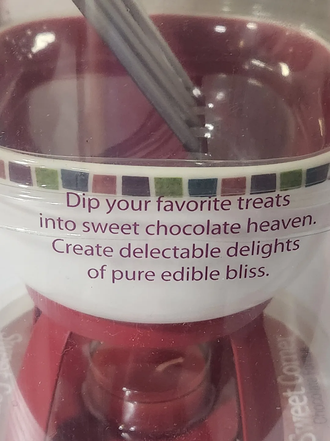 Joie Sweet Corner Chocolate Fondue Set Ceramic Candle image indicator(4)