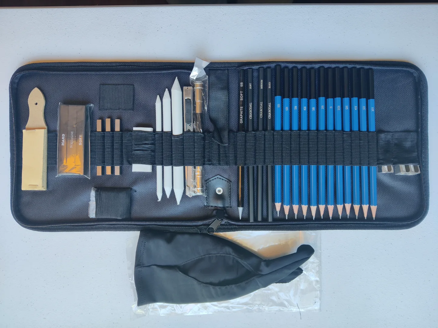 Professional Artist Drawing Sketching Kit with art glove thumbnail