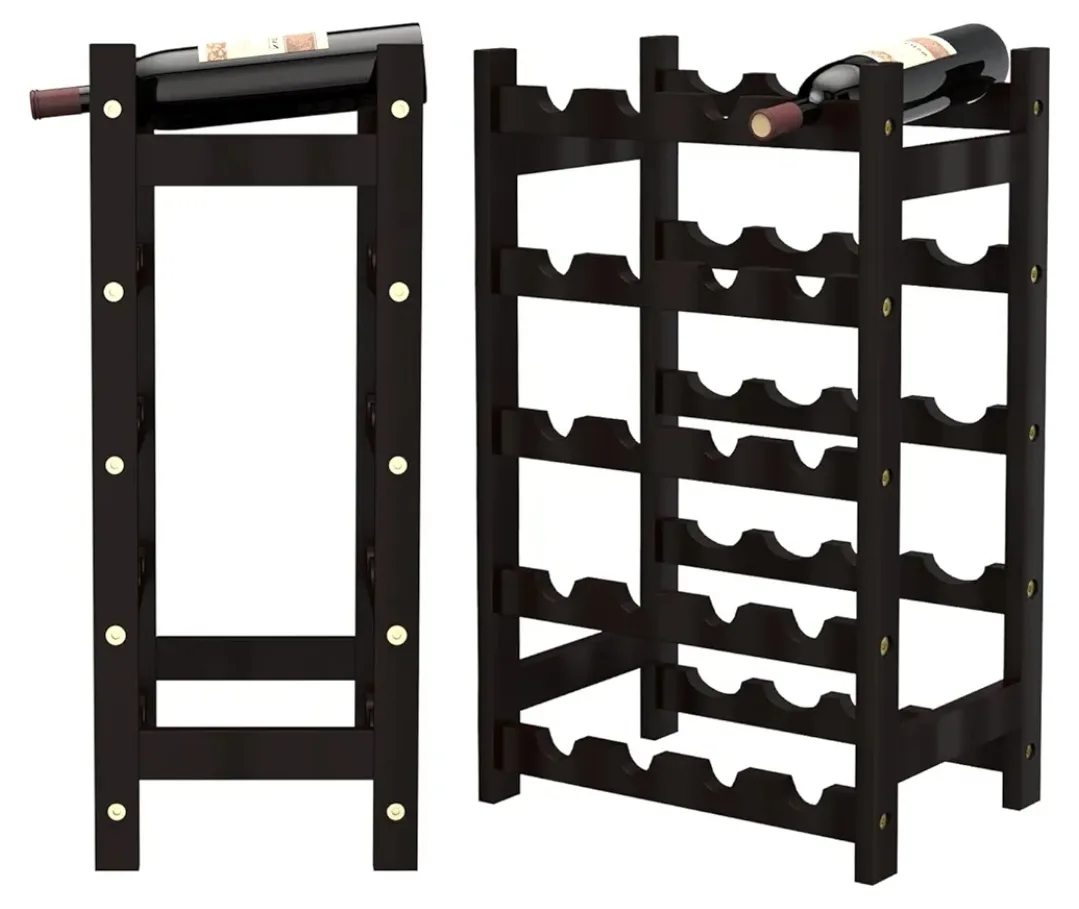 5 Tier Bamboo Wine Rack image indicator(2)