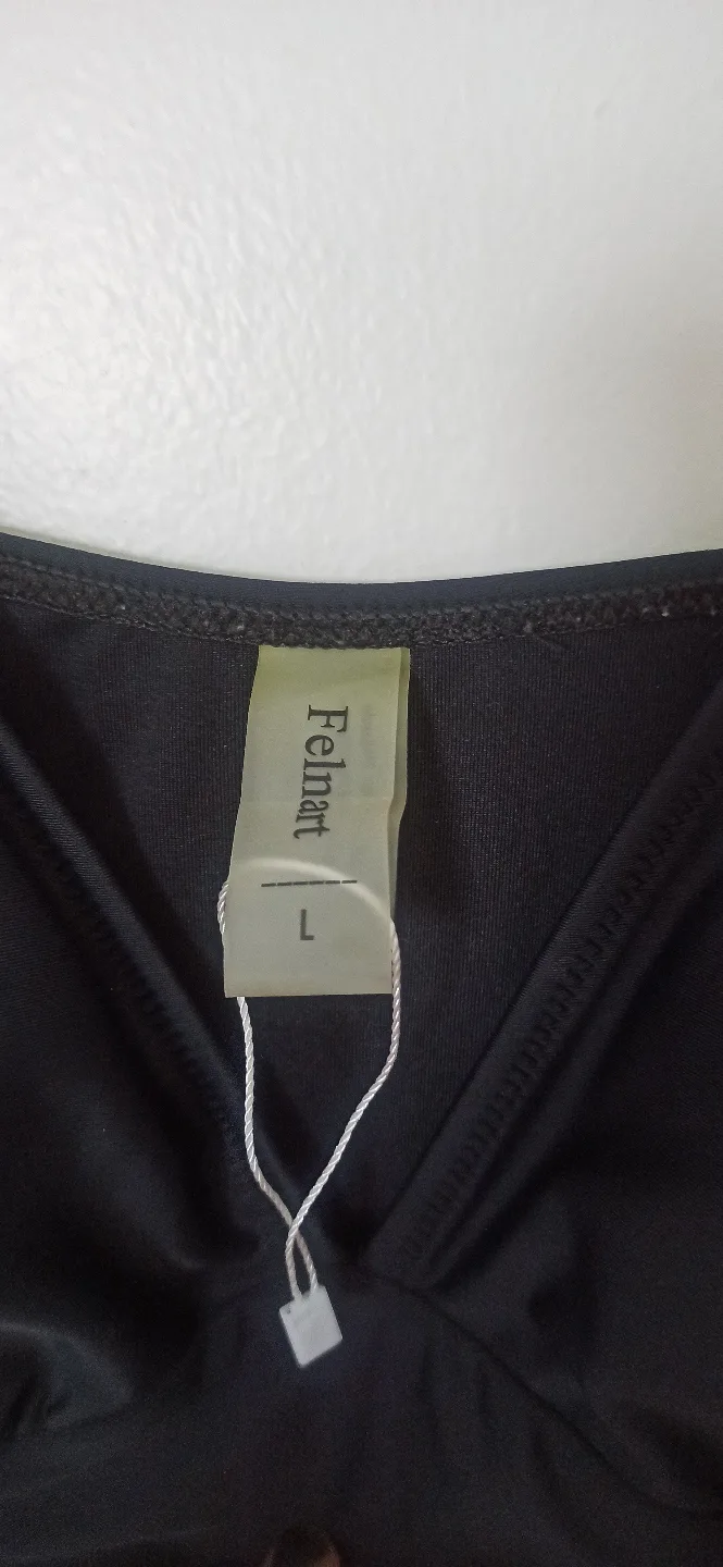 BlackTummy Control One Piece Bathing Suit Size Large image indicator(4)