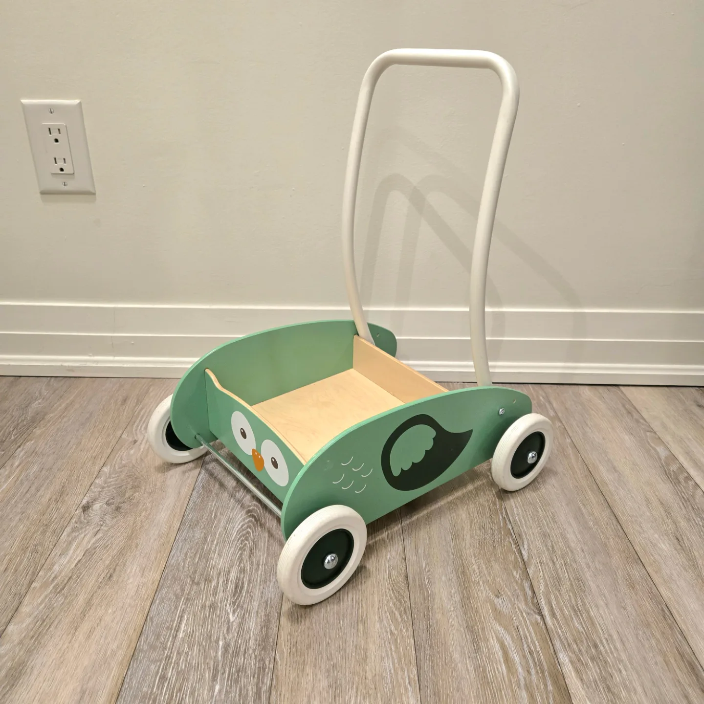 IKEA UPPSTÅ Kids Wooden Walker Wagon Toy thumbnail