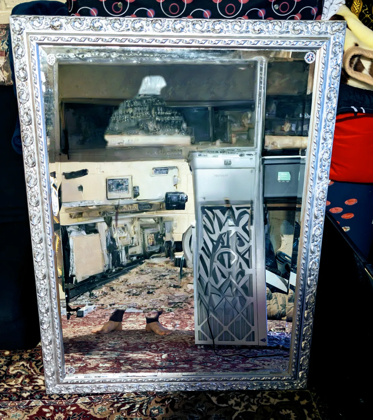 Silver Framed Mirror thumbnail