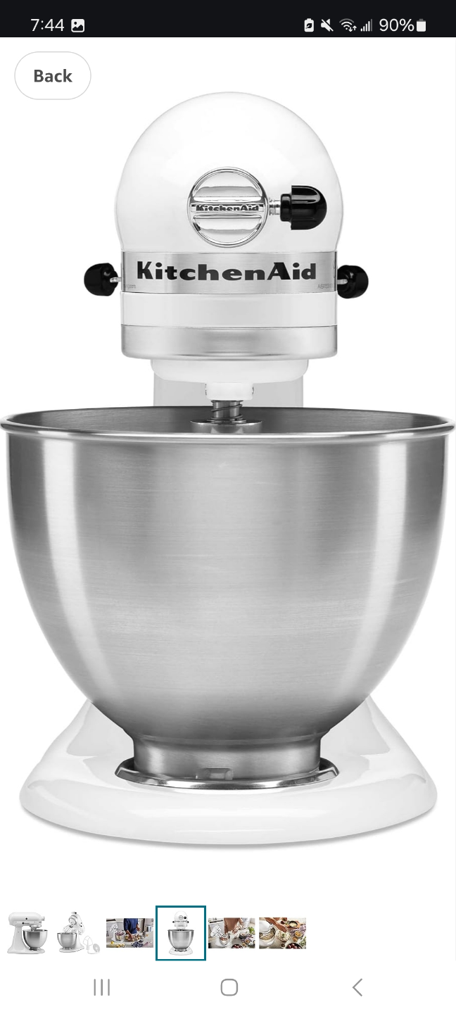 KitchenAid Classic Stand Mixer - White - photo 3