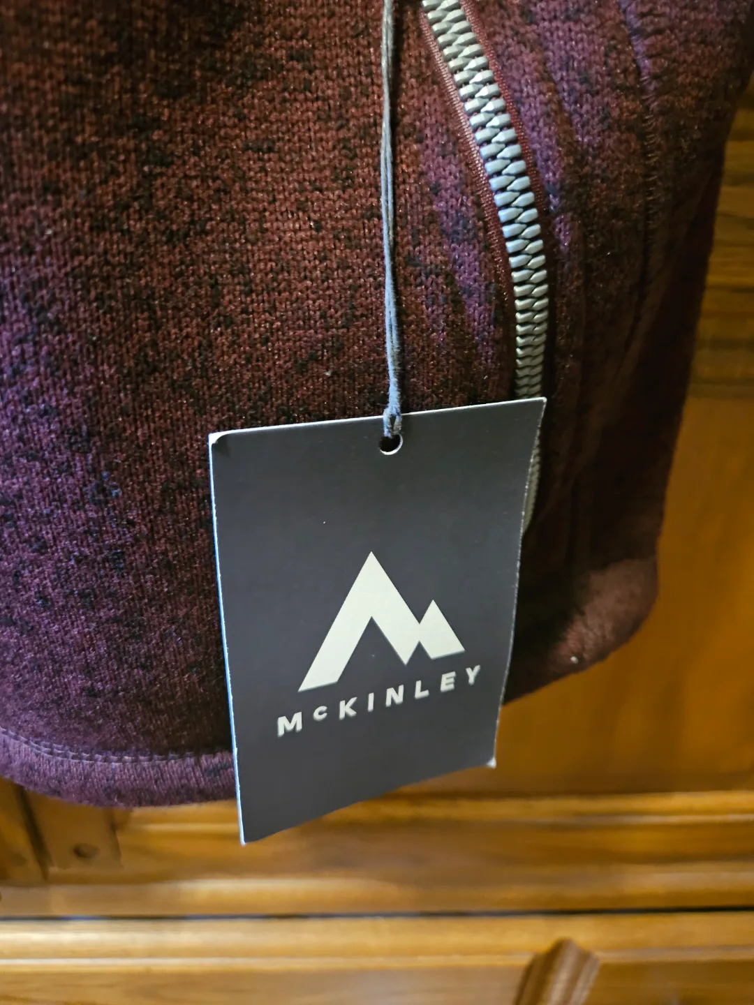 Women's McKinley Burgundy Fleece Jacket Size XL image indicator(3)