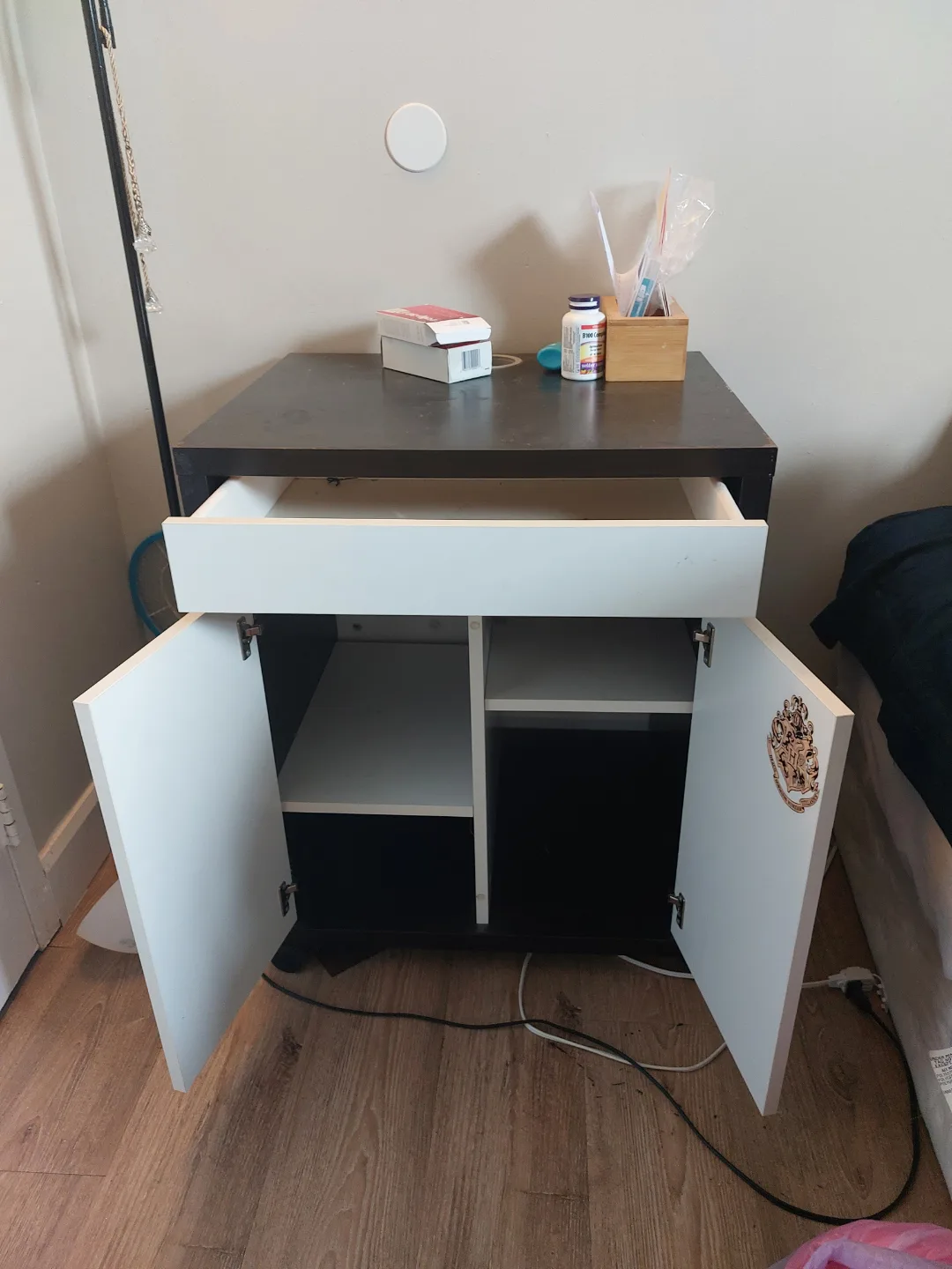 Two-Door Cabinet with Drawer thumbnail