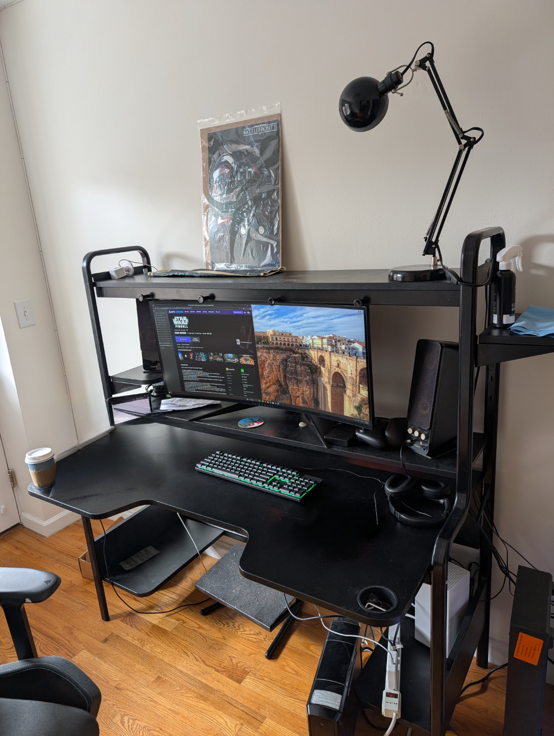 Fredde gaming desk (disassembled)