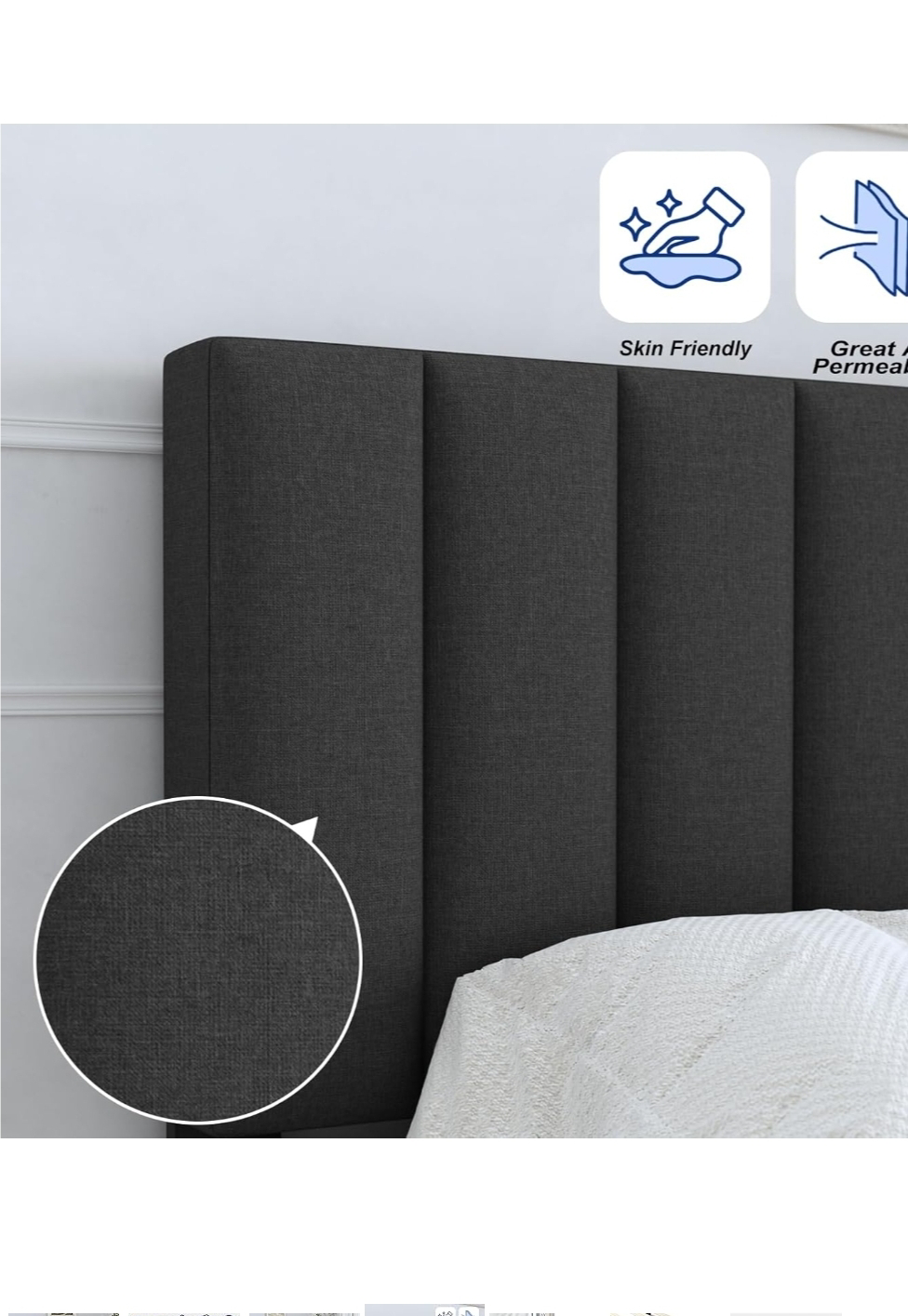 Twin-Size Upholstered Bed Frame with Headboard and Storage - photo 5