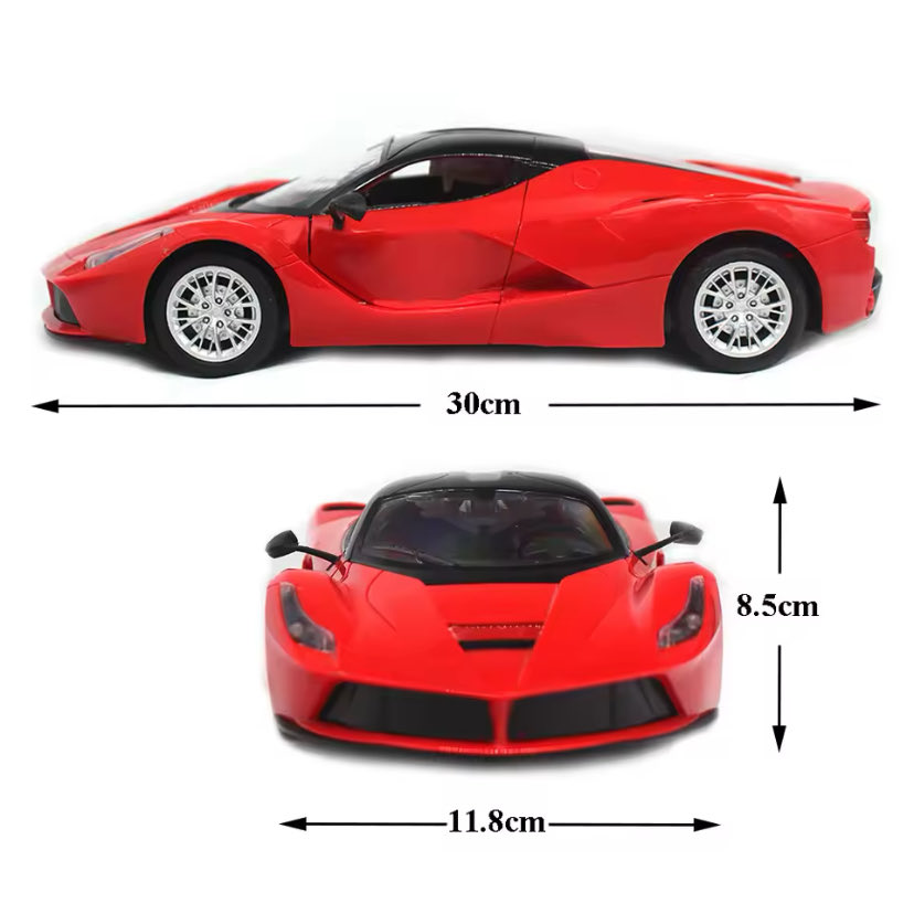 Red Ferrari-Style Remote Control Toy Car