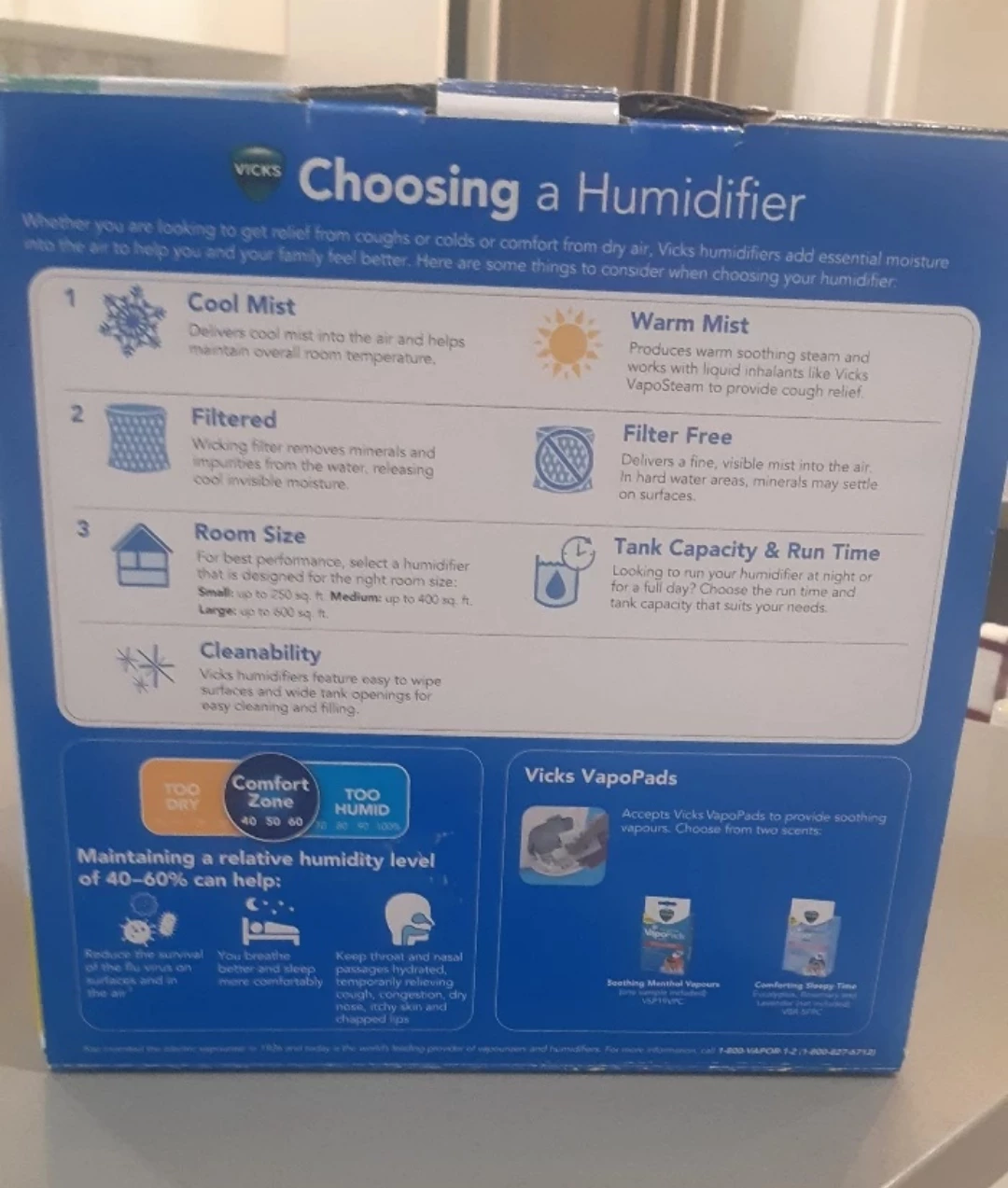 Vicks Mini FilterFree Cool Mist Humidifier - photo 3