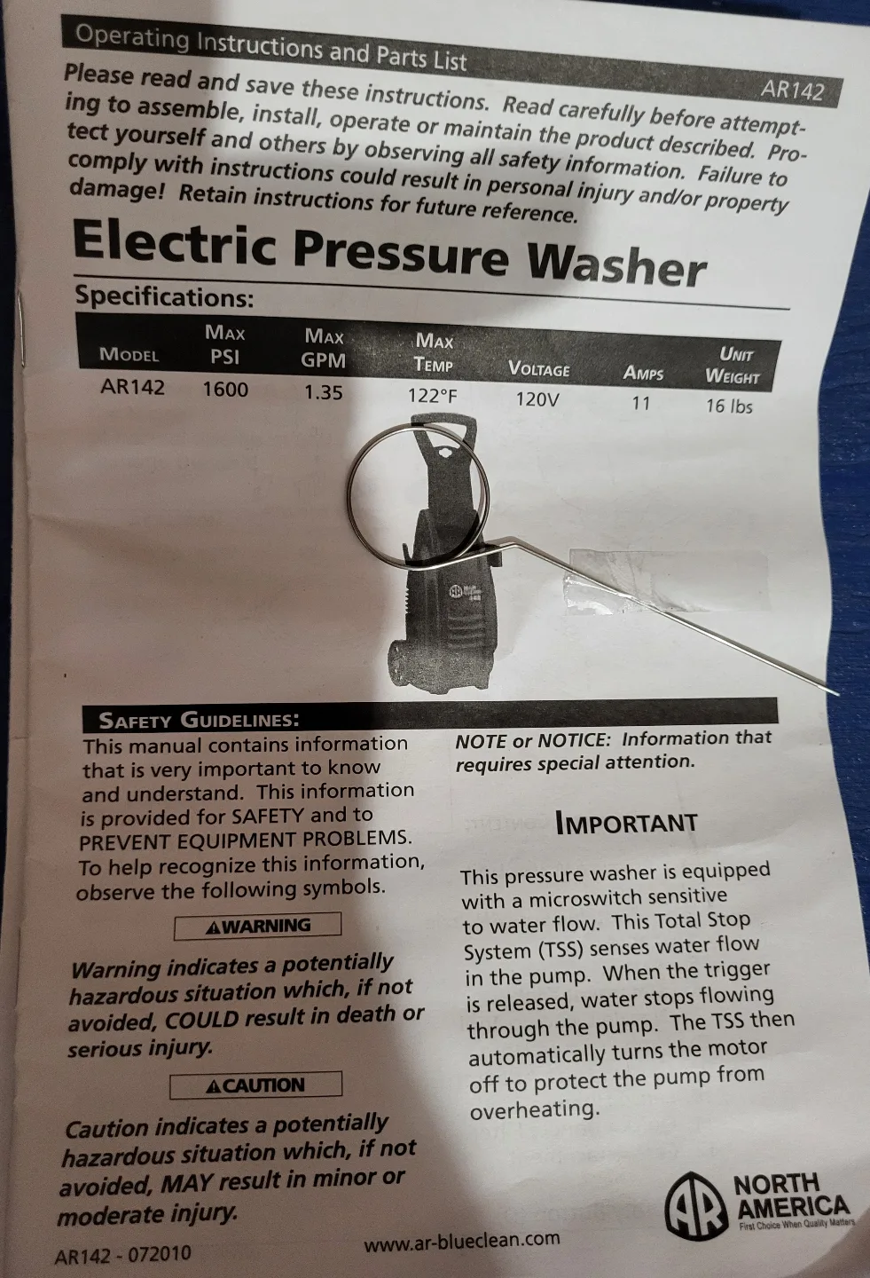 Power Washer image indicator(7)