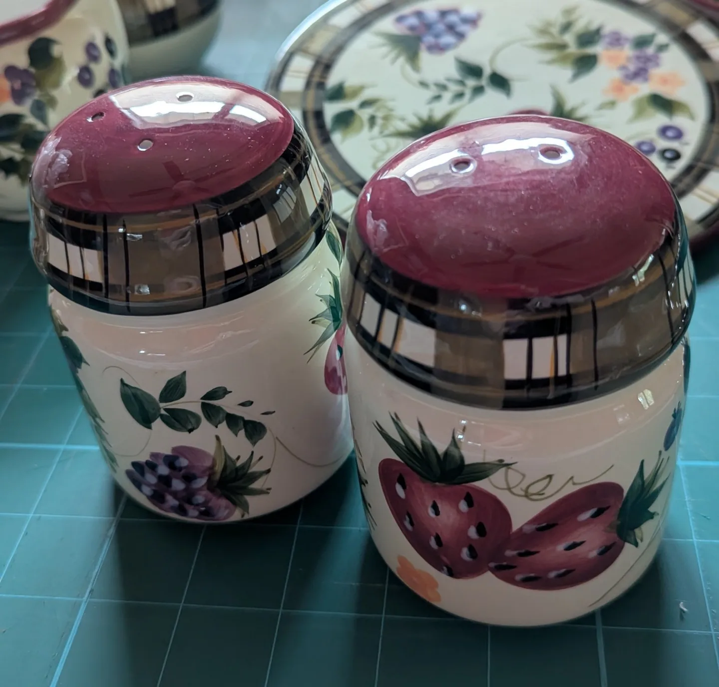 Strawberry & Blackberry Salt and Pepper Shakers thumbnail