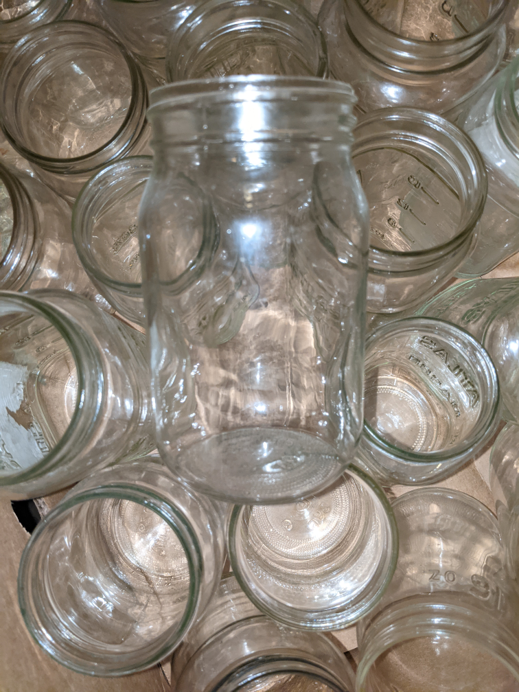 Bulk Lot of Glass canning Jars - photo 4