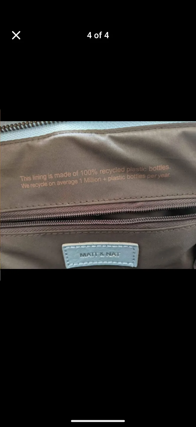 Matt & Nat Light Blue Shoulder Bag image indicator(3)