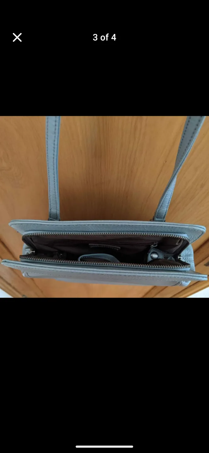 Matt & Nat Light Blue Shoulder Bag image indicator(4)