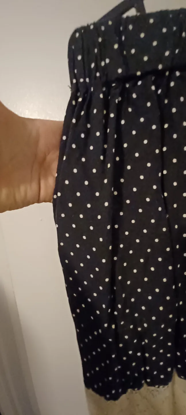 Unique Polka Dot and Lace Cropped Pants image indicator(3)