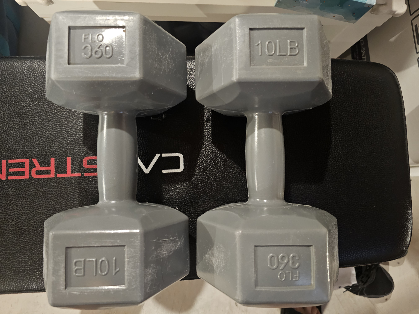 15lb FUEL Kettlebell & Pair of 10lb Dumbbells