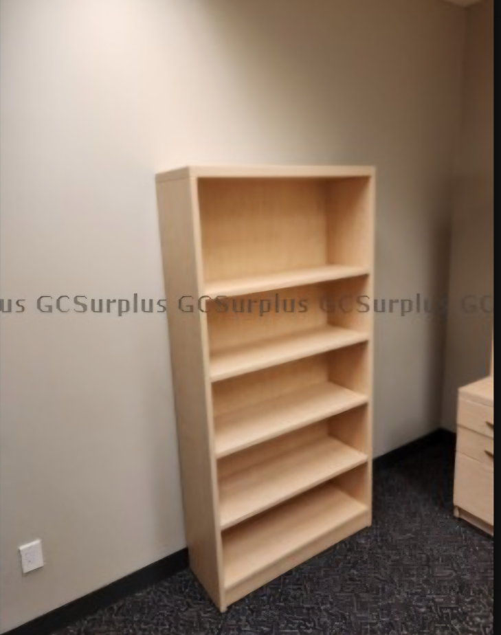 Office Furniture Set: Desk, Hutch, Bookcase & File Cabinet - photo 2